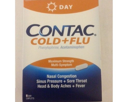 Algopix Similar Product 2 - Contac Cold Flu Day 8 Caplets Pack of
