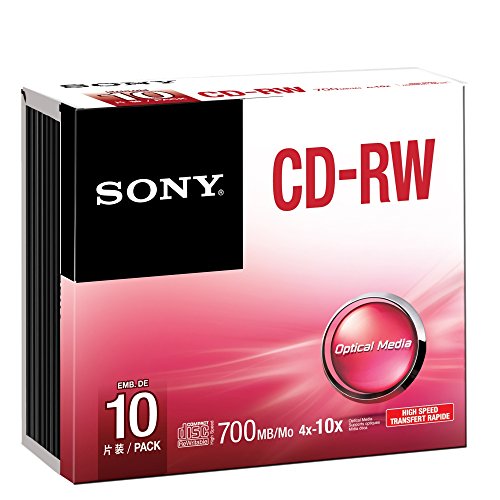 Algopix Similar Product 18 - SONY 10X CDRW DATA HIGH SPEED 700MB SLIM