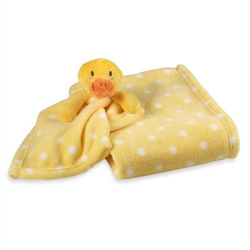 Algopix Similar Product 11 - Yellow with White Dots Baby Blanket 