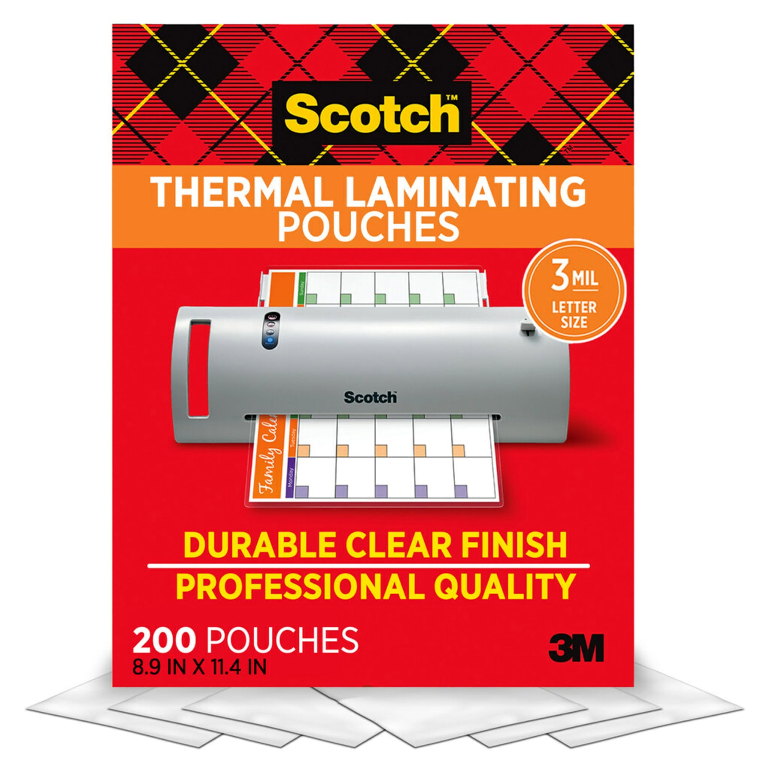 Algopix Similar Product 20 - Scotch Thermal Laminating Pouches 200
