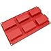 Algopix Similar Product 14 - Silicone Molds Rectangular 6 Cup