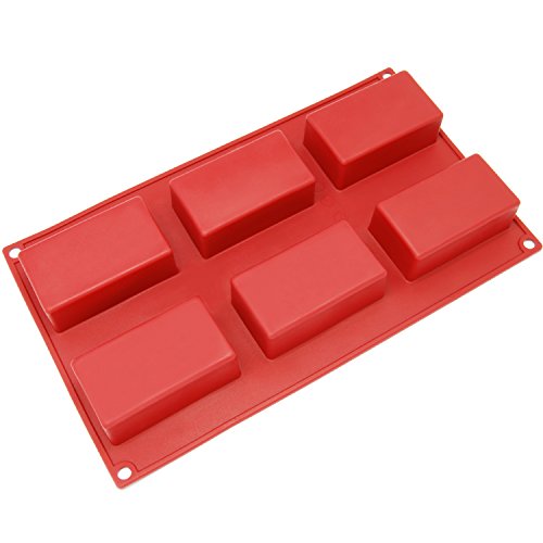 Algopix Similar Product 6 - Silicone Molds Rectangular 6 Cup