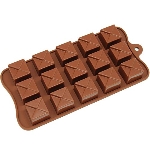 Algopix Similar Product 6 - Silicone Chocolate Candy Molds Square
