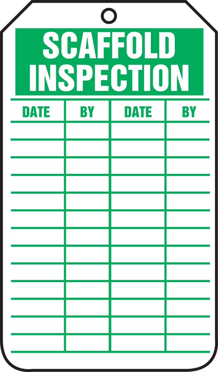 Algopix Similar Product 19 - Accuform TRS317PTP Scaffold Status Tag