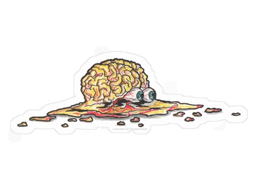Algopix Similar Product 16 - Melting Brain (Bumper Sticker)
