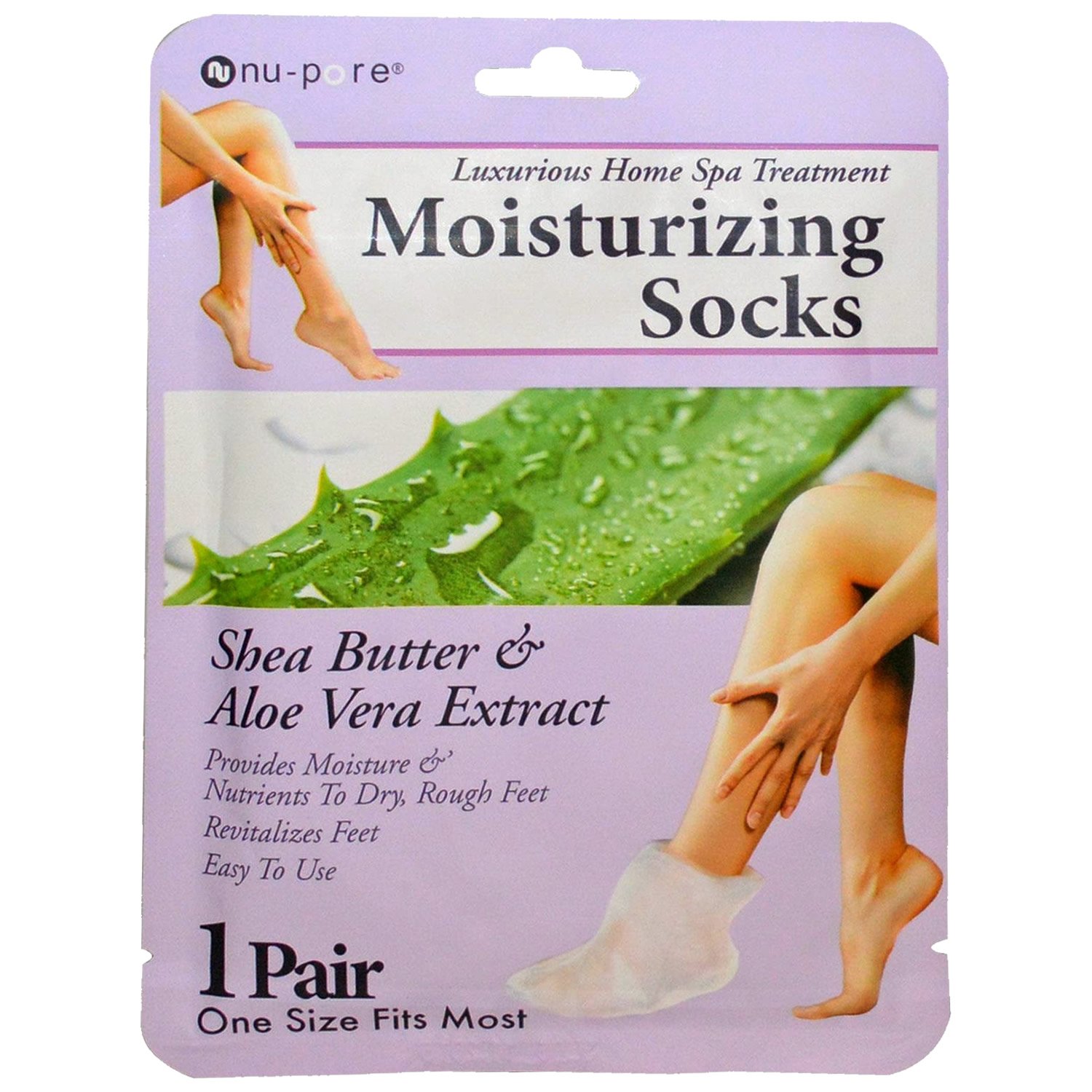 Algopix Similar Product 14 - Nupore Moisturizing Socks  Feet Masks