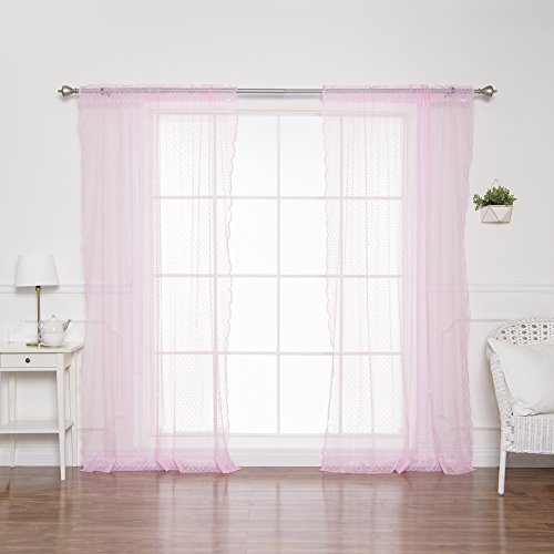 Algopix Similar Product 7 - Best Home Fashion Jacquard Sheer Lace