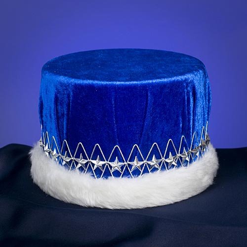 Algopix Similar Product 9 - Blue and Silver Velvet Kings Crown