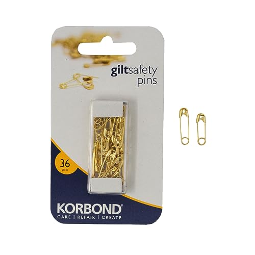 Algopix Similar Product 20 - Korbond Safety Pins Gilt110192 Gold