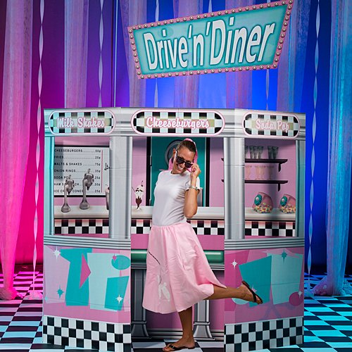 Algopix Similar Product 4 - 50s Fifties Diner Prop Standup Photo