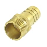 Algopix Similar Product 13 - Gold Tone Brass 14mm Fuel Gas Hose Barb