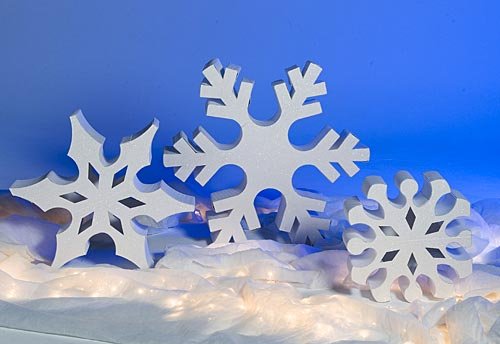 Algopix Similar Product 3 - Standing Frozen Winter Snowflake