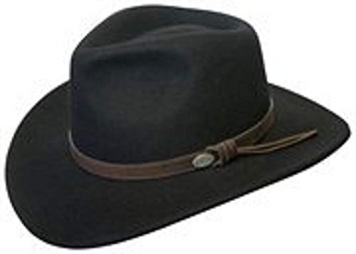 Algopix Similar Product 17 - Aussie Wool Crusher Hat Black