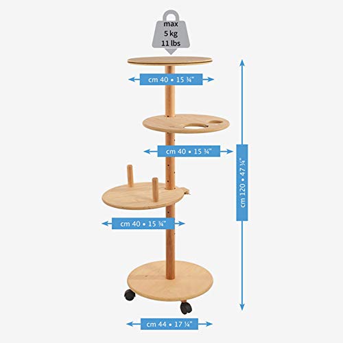 Algopix Similar Product 12 - MABEF 4 Level Stand for Artists Beech