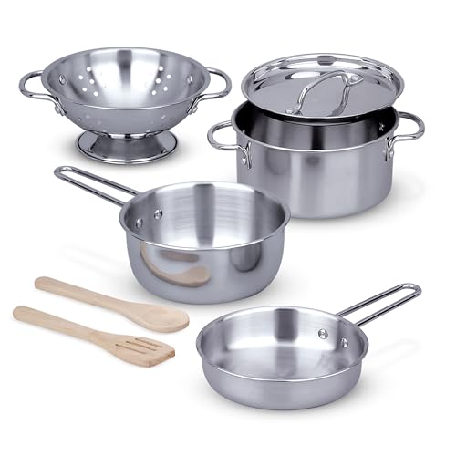 Algopix Similar Product 16 - Melissa  Doug Stainless Steel Pots 