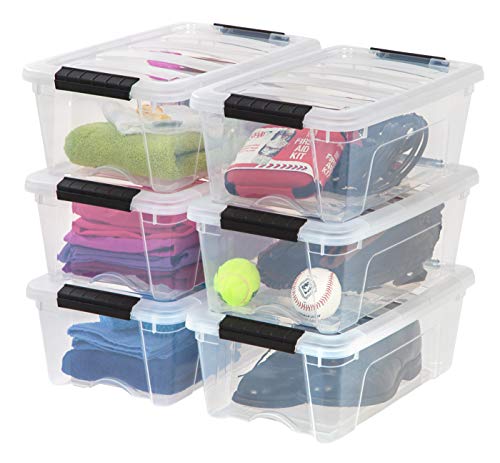 Algopix Similar Product 17 - IRIS USA 13 Qt Stackable Plastic