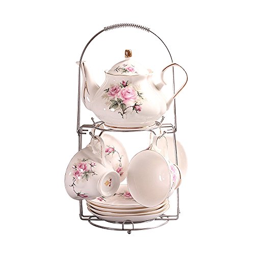 Algopix Similar Product 9 - ufengke 9 Piece European Ceramic Tea
