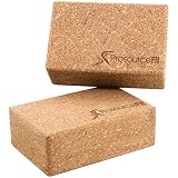 Algopix Similar Product 12 - Prosource Fit Natural Cork Yoga Blocks