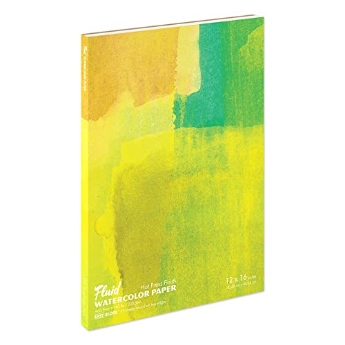 Algopix Similar Product 15 - Fluid Artist Watercolor Block 140 lb