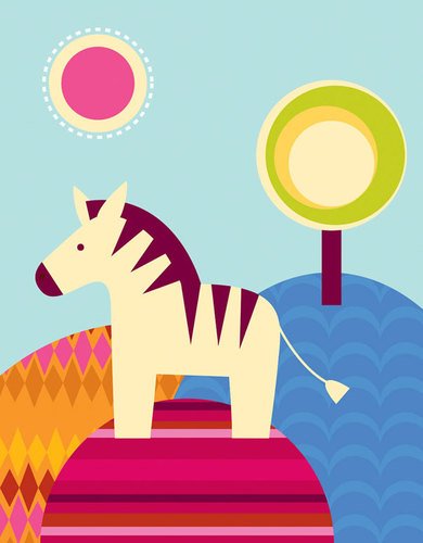 Algopix Similar Product 19 - Oopsy Daisy Fine Art for Kids Zebra