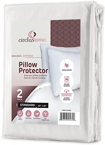 Algopix Similar Product 5 - CIRCLESHOME Standard Pillow Protectors