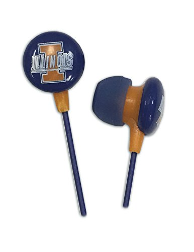 Algopix Similar Product 1 - Zeikos NCAA Illinois Illini Ear Buds
