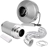 Algopix Similar Product 5 - iPower 4 Inch 190 CFM Duct Inline Fan
