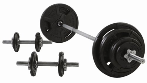 Algopix Similar Product 13 - Weider Spin Lock Weight Set, 160-Pound