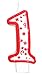 Algopix Similar Product 14 - Numeral Birthday Candle with Red