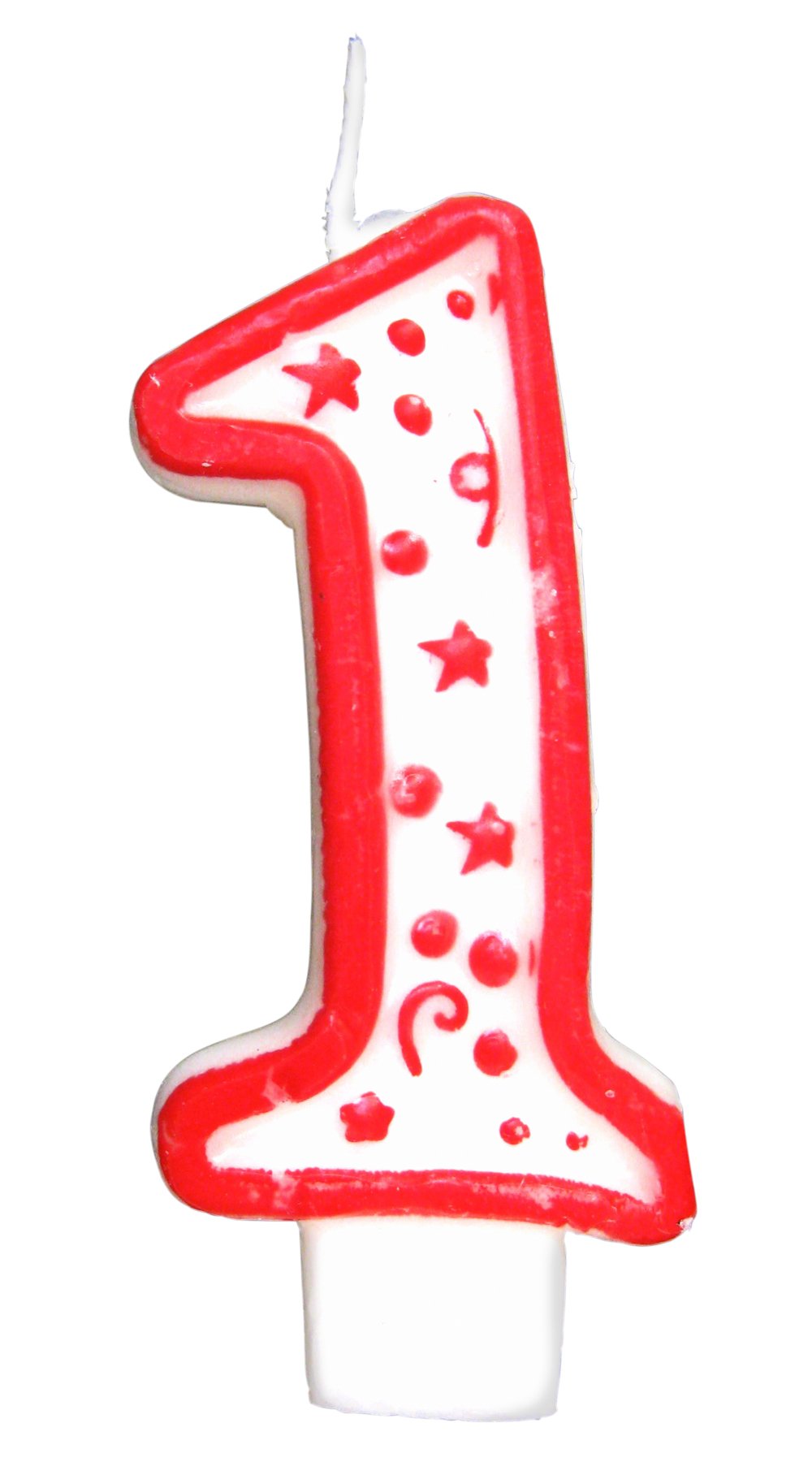 Algopix Similar Product 3 - Numeral Birthday Candle with Red