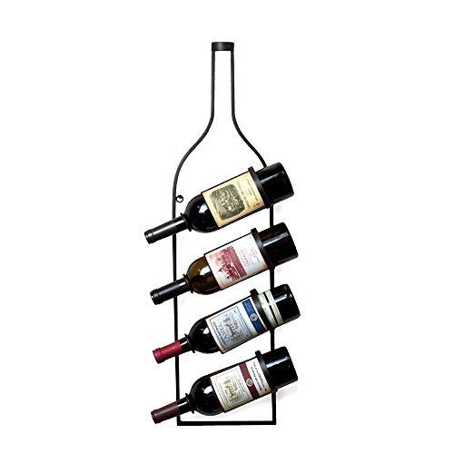 Algopix Similar Product 10 - 4 Bottle Wall Mount Wine Rack
