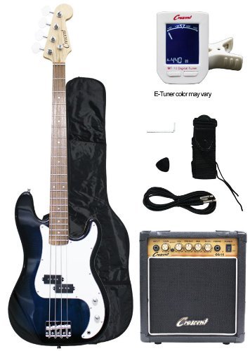 Algopix Similar Product 3 - Crescent Electric Bass Guitar Starter