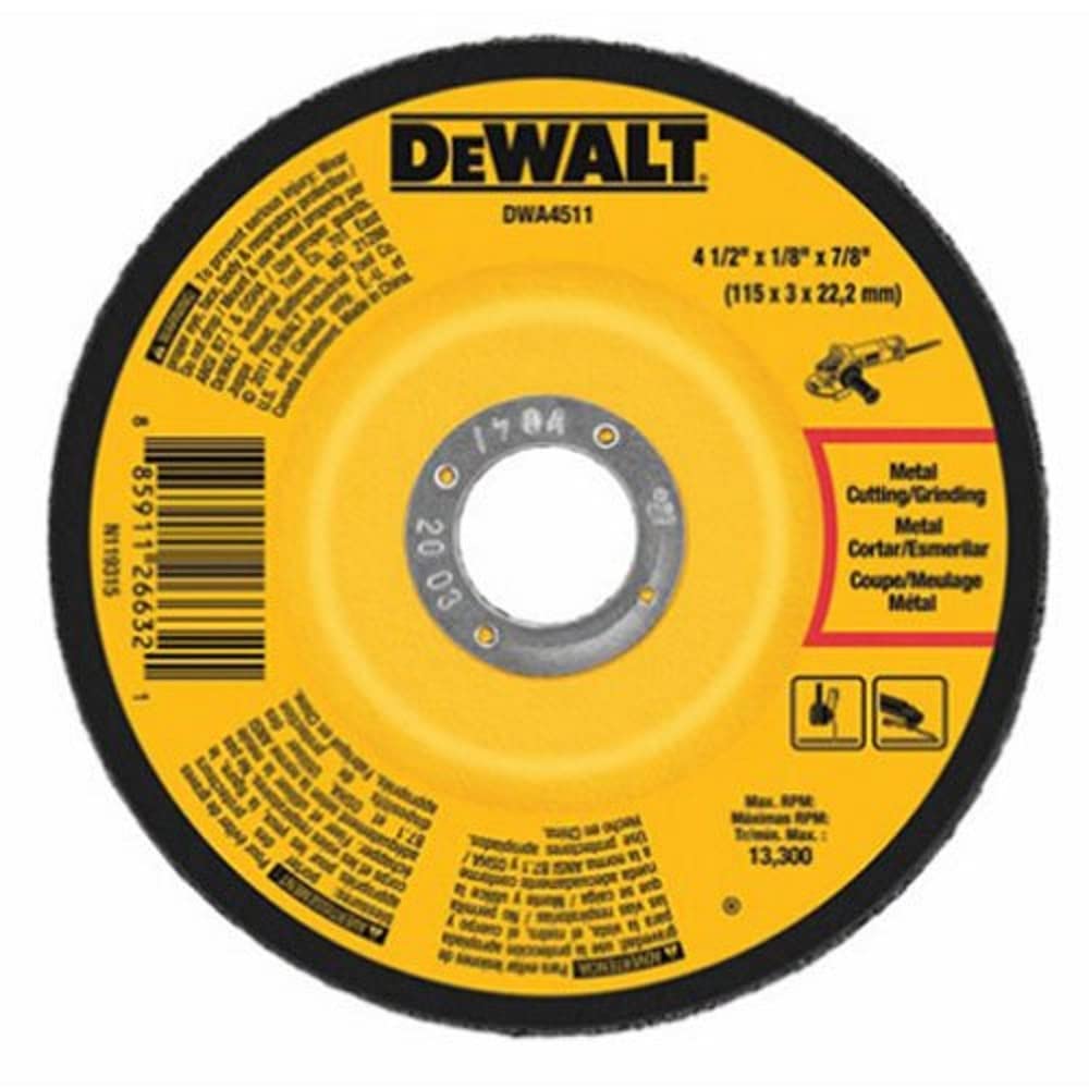 Algopix Similar Product 9 - DeWalt DWA4511 Metal Grinding Wheel