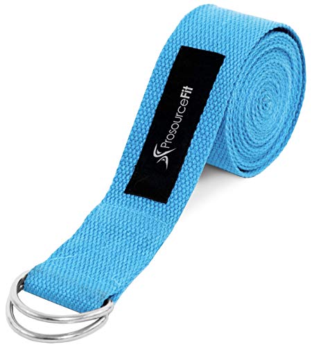 Algopix Similar Product 15 - ProsourceFit Metal DRing Yoga Strap 
