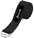 Algopix Similar Product 7 - ProsourceFit Metal DRing Yoga Strap 