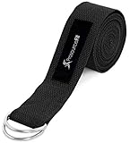 Algopix Similar Product 19 - ProsourceFit Metal DRing Yoga Strap 
