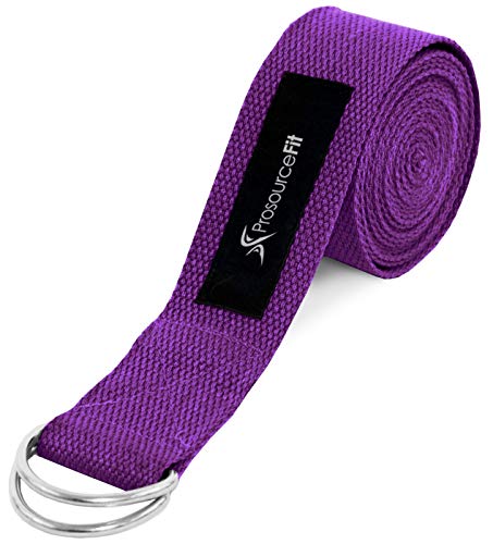 Algopix Similar Product 16 - ProsourceFit Metal DRing Yoga Strap 8