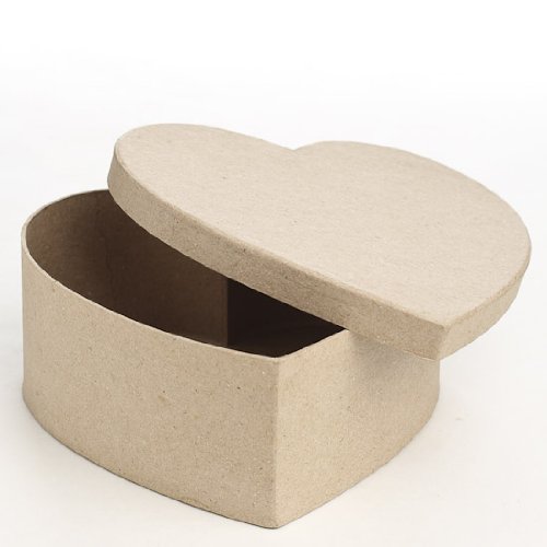 Algopix Similar Product 18 - Pack of 4 Paper Mache Heart Boxes 