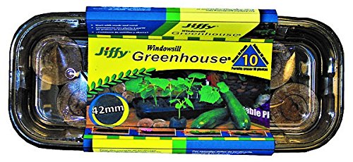 Algopix Similar Product 15 - Jiffy J410 Seed Starter Kit, Clear/Black
