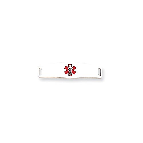Algopix Similar Product 9 - Goldia Sterling Silver Medical ID Plate