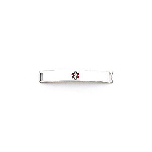 Algopix Similar Product 12 - Sterling Silver 6mm Medical Id Plate