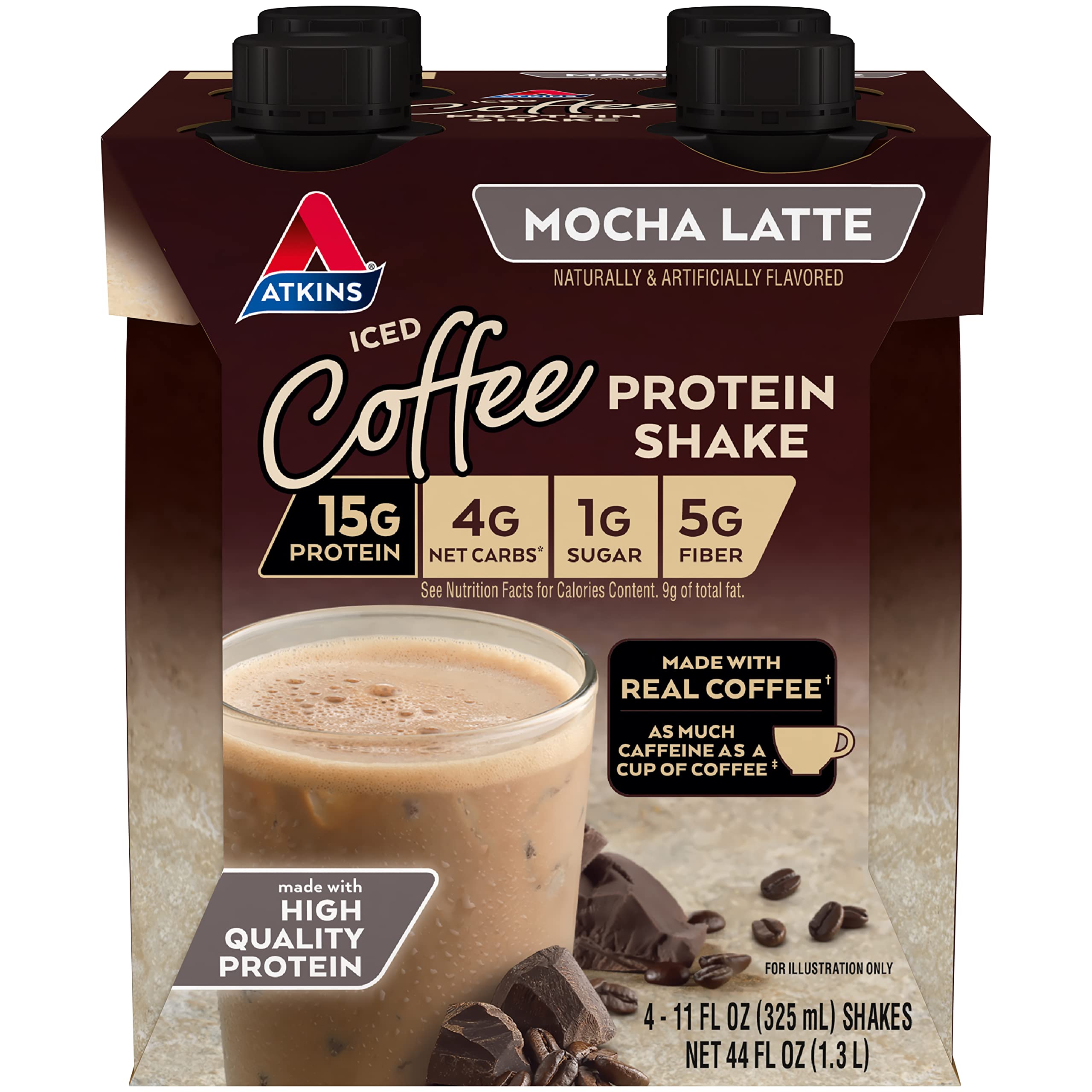 Algopix Similar Product 3 - Atkins Mocha Late Protein Shake 11 Fl