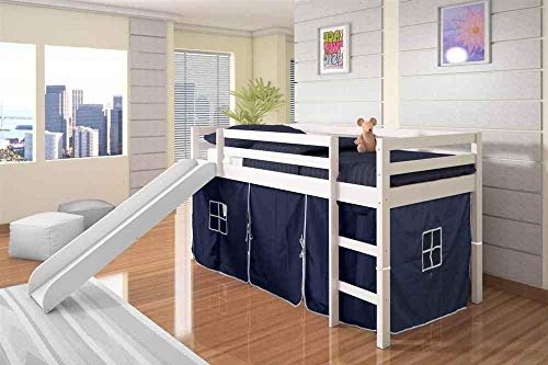 Algopix Similar Product 3 - Donco Kids Mission Low Slide Loft Bed