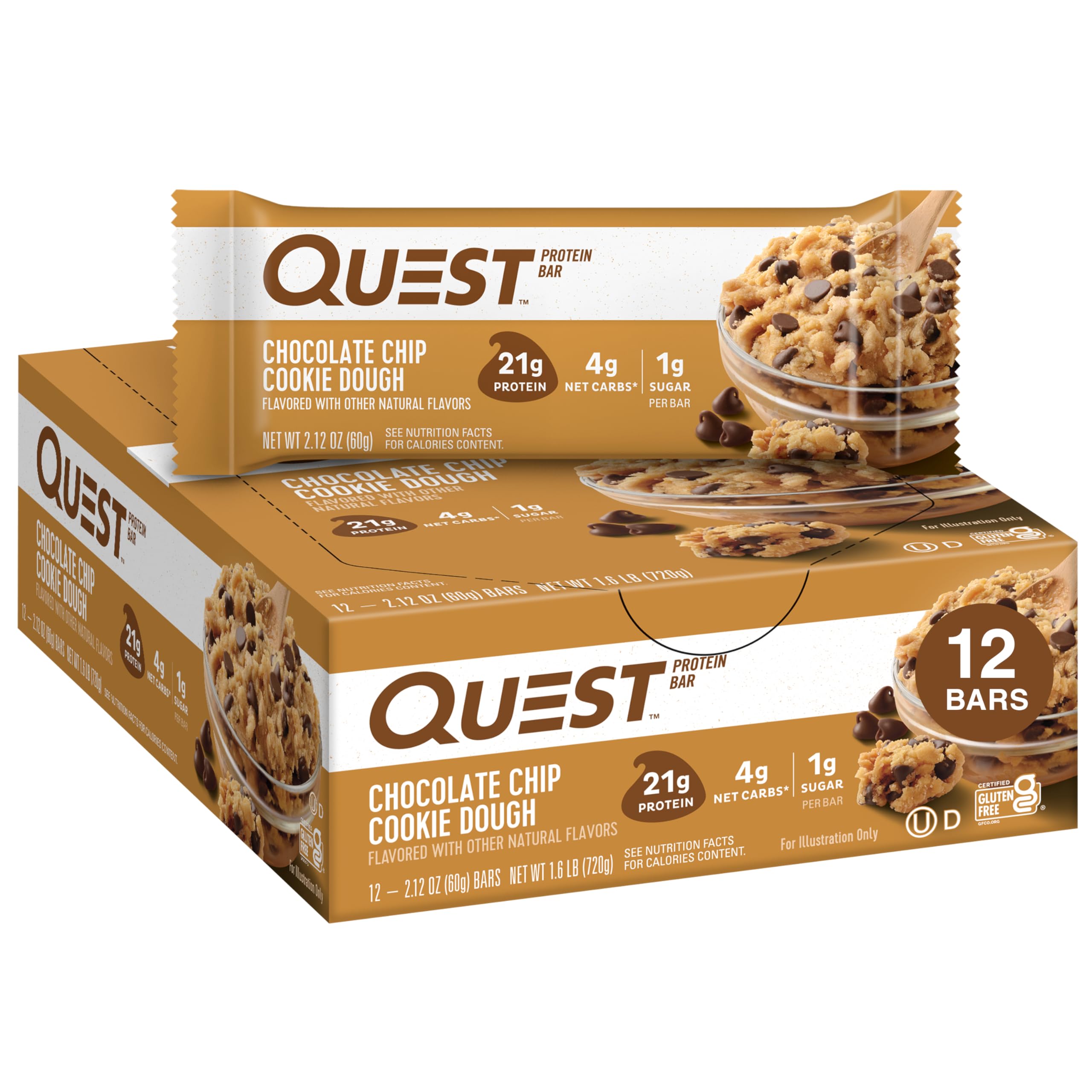 Algopix Similar Product 16 - Quest Nutrition Chocolate Chip Dough