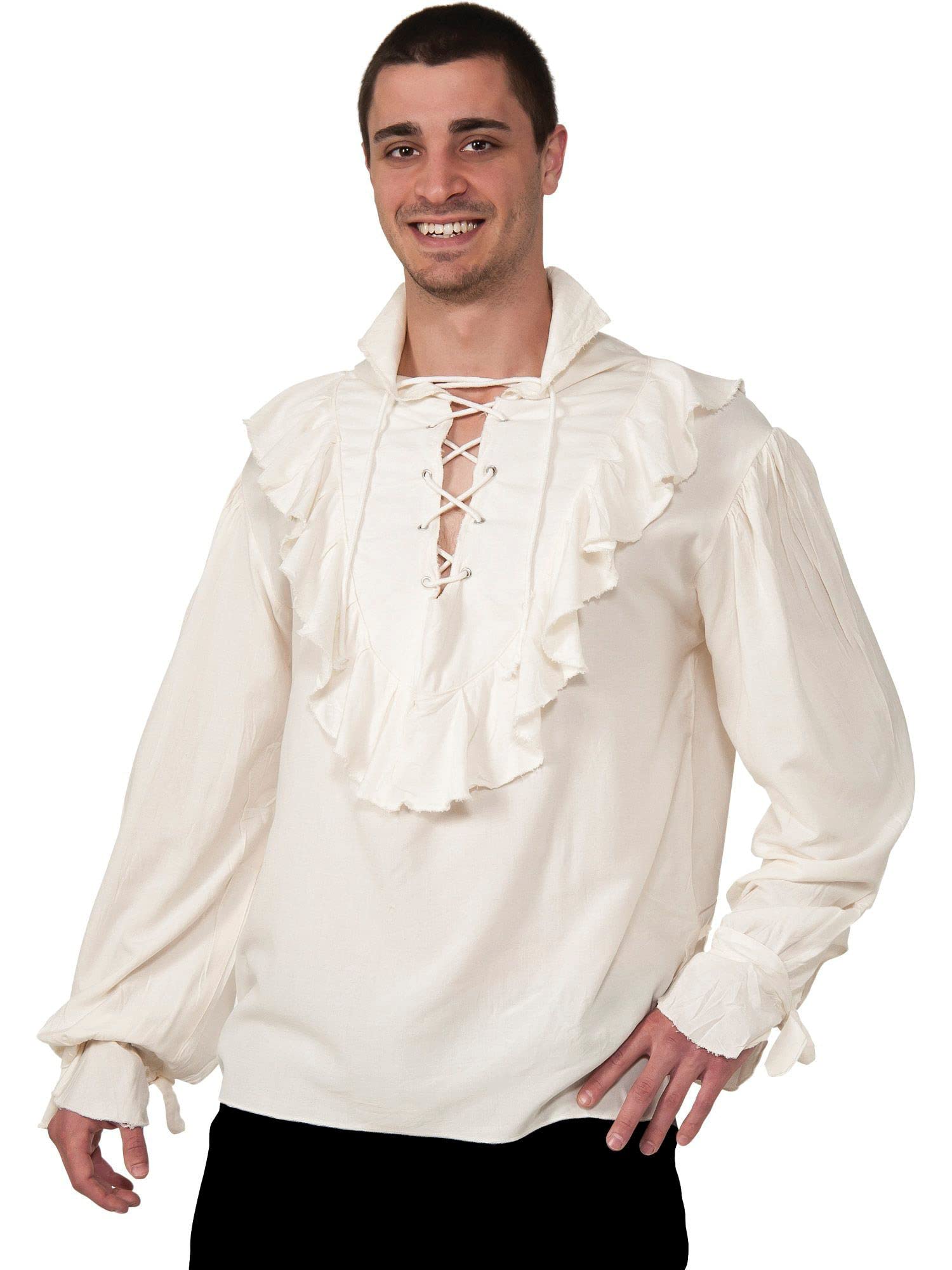 Algopix Similar Product 3 - Rubies Adult Pirate Shirt White