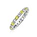 Algopix Similar Product 6 - Cubic Zirconia Yellow White Alternating