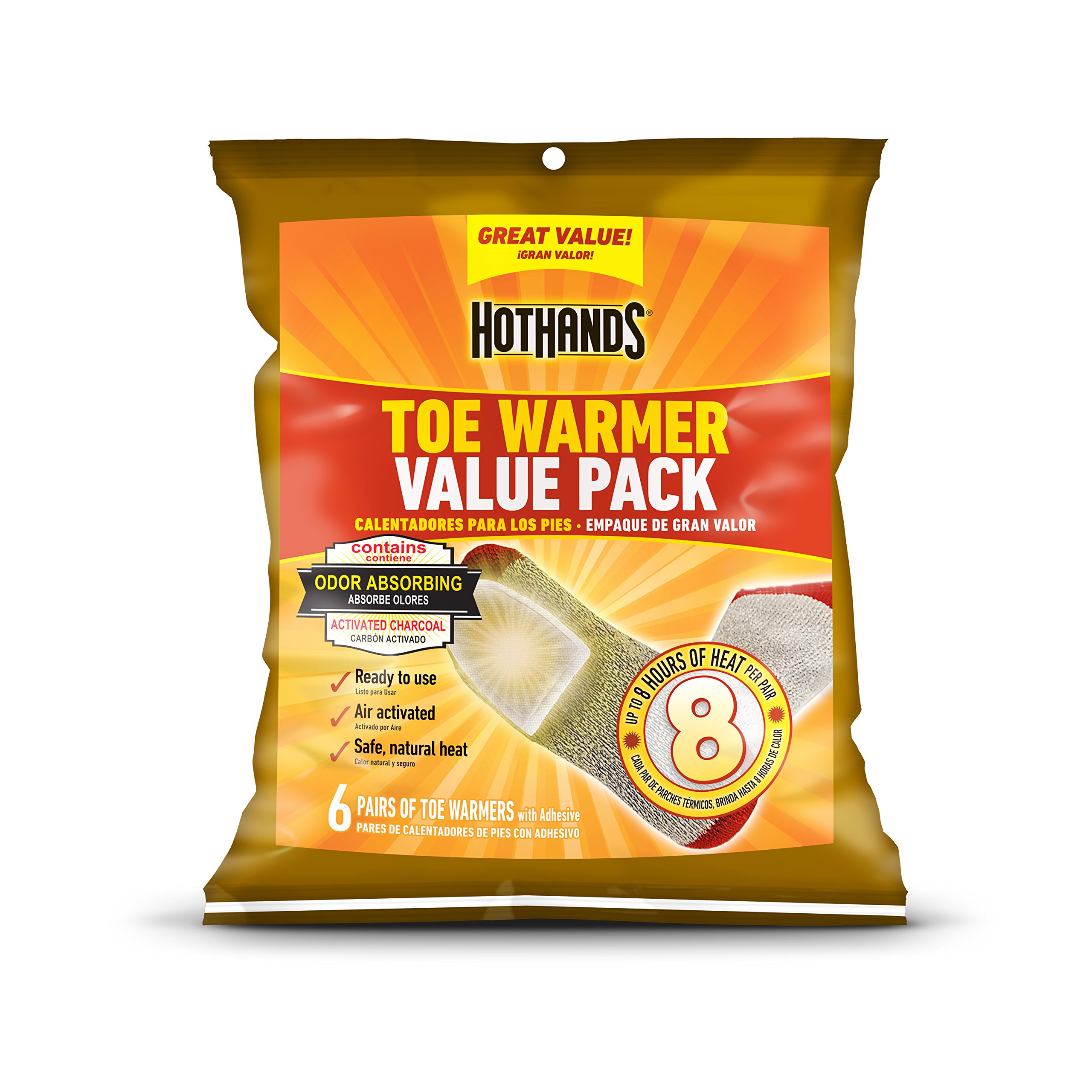 Algopix Similar Product 6 - HotHands Toe Warmers  Long Lasting