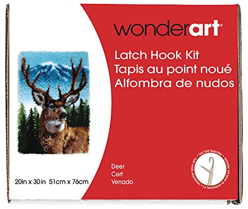 Algopix Similar Product 7 - Wonderart Classics Deer Latch Hook Kit