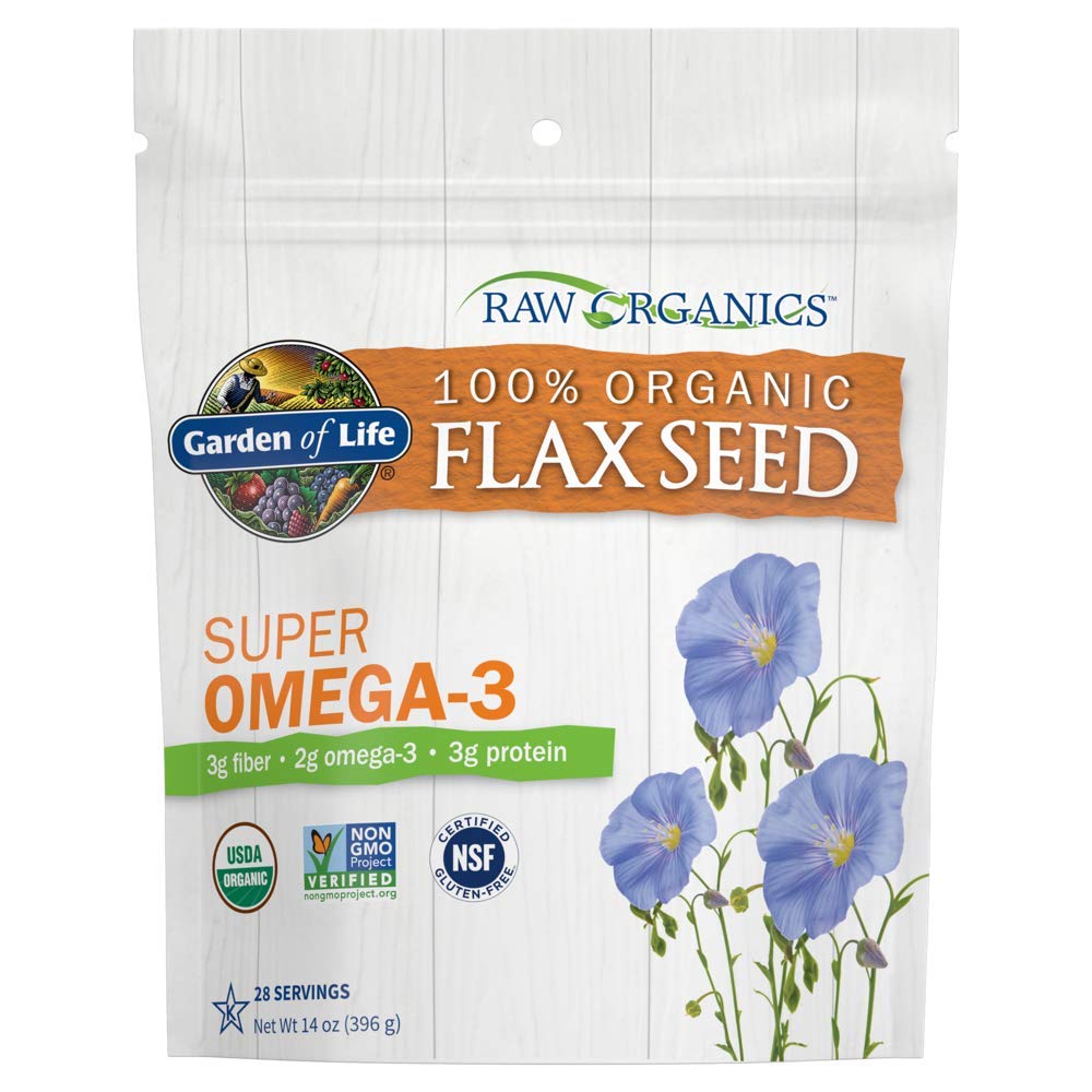 Algopix Similar Product 5 - Garden of Life 100 Organic Ground Flax