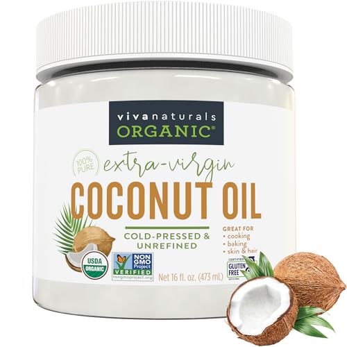 Algopix Similar Product 7 - Viva Naturals Organic Coconut Oil 16
